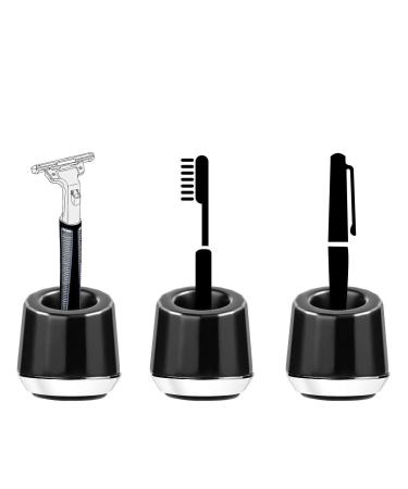 Men's Zinc Alloy Safety Razor Stand - Black Shaving Razor Holder Base - Buy Online on GoSupps.com