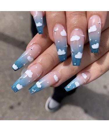 Art Decorations DIY Salon Nail Supplies Peach Heart Design Cloud Nail Art Sticker Heart Nail Sticker 5D Nail Sticker Nails Sticker for Summer - Buy Online on GoSupps.com