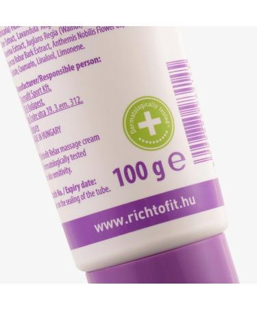 Relax Massage Cream - Natural Lavender Relief for Office Workers & Travelers | 100ml Made in Hungary - Buy Online on GoSupps.com