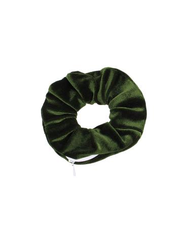 Kimilike Velvet Scrunchie with Zip Pocket - Stylish Elastic Hair Accessory for Women & Girls - Buy Online on GoSupps.com