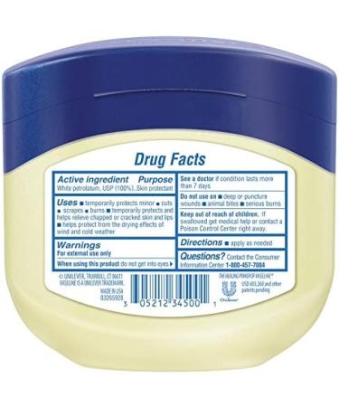 Vaseline White Petrolatum Jelly Original 13 oz - Moisturizing Healing Skin Care - Buy Online on GoSupps.com