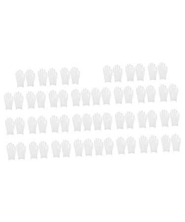FRCOLOR 30 Pairs Overnight Moisture Gloves Running Gloves Lotion Gloves Jewelry Inspection Gloves Stretchable Gloves Moisturizing Gloves Bottle White Man Dry Hands Cotton