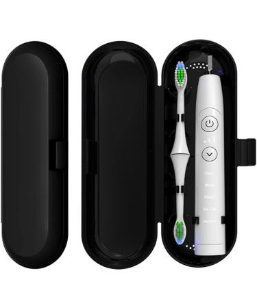Portable Electric Toothbrush Case - Travel Bag for 3-Piece Toothbrush Set | Black White Pink | Ideal for Camping & School - Buy Online on GoSupps.com