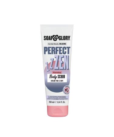 Soap & Glory Perfect Zen Exfoliating Body Scrub - Smoothing & Buffing Body Scrub - Lavender & Tonka Bean Scented Body Polish - Warming Exfoliating Scrub for Relaxation (250ml)