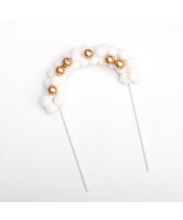 Personalised Cake Toppers Cake Decorations 1pc 13x20CM Creative Cake Toppers Pompoms Balls Arch Flag Cake Decor Supplies Baby Shower Dessert Decorations (Color : C wt) (Color : H Gn) (Color : C Gn) - Buy Online on GoSupps.com