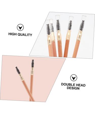 Healvian 2pcs Double Ended Eyebrow Pencil with Brush Eye Brow Pen Eyebrow Pencil Brown Brow Pen Brush Wood - Buy Online on GoSupps.com