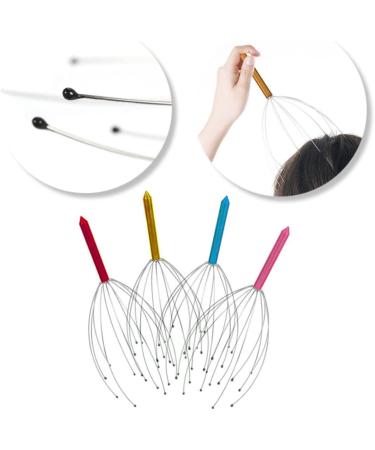 Healvian 8-STK Hand Massager - Metal Spatula Accessories for Scalp & Head Massage | Perfect Gift & Office Relaxation Tool - Buy Online on GoSupps.com