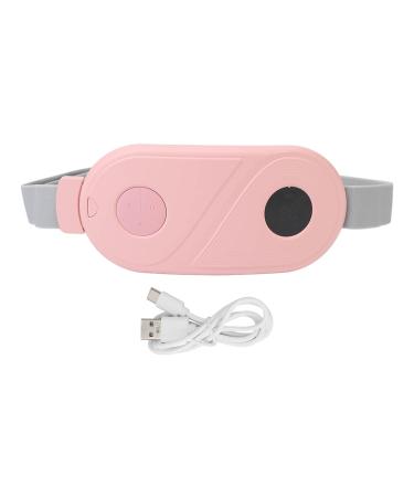 Menstruation heating pillows electrical hip belt device adjustable 3 modes automatic switch-off period menstrual heating pillows for women and girls (pink)