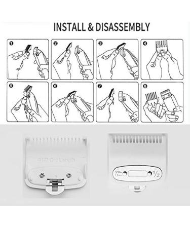 Rfvtgb 2PCS/Set Hair Clipper Combs Guide Kit Hair Trimmer Guards Attachments 1.5MM/4.5MM for Hair Clipper - Buy Online on GoSupps.com