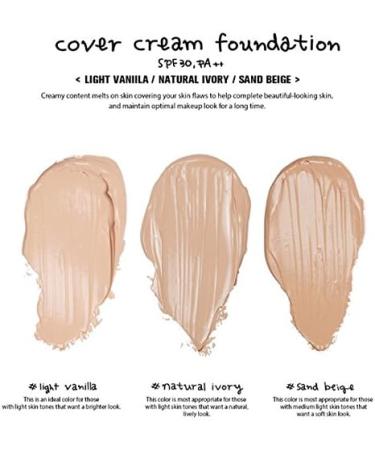 3CE Cover cream foundation sand beige 1 Count - Buy Online on GoSupps.com