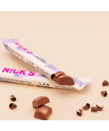 Nick's Milk Chocolate Keto Bar - Sugar-Free 112 Kcal Low Carb (15x25g) | Gluten-Free Snack - Buy Online on GoSupps.com