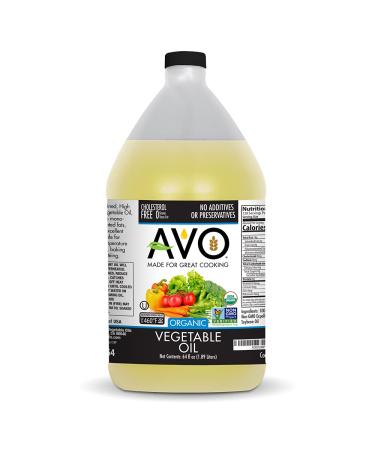 AVO ORGANIC 100% VEGETABLE Oil, 64 Fl-oz (Half a Gallon) NO preservatives added