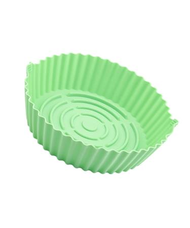 Zerodeko Air Fryer Pan Baking Pans Air Fryers Airfryer Oven Baking Non Pot Washable Air Fryer Liner Lining Green 19X19X6CM