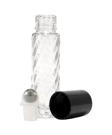 GreenHealth 2-Pack Refillable Glass Perfume Roll-on Bottles - Plain & Swirl Design 10ml Travel Size - Buy Online on GoSupps.com