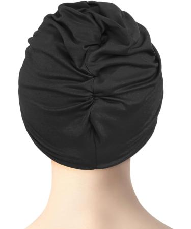 Buy Stylish Women's Swimming Cap - Retro Turban Bath Cap with Ear Protection Slipproof for Long & Short Hair - Perfect for Summer - Buy Online on GoSupps.com