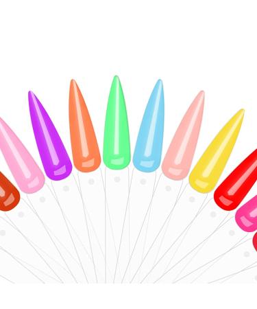 200Pcs Clear Nail Swatch Sticks with Ring Holder - Nail Display Art Supplies for Gel Polish Practice - Buy Online on GoSupps.com
