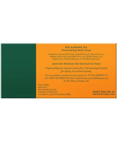 Biotique Almond Oil Body Cleanser 150g - Buy Online on GoSupps.com