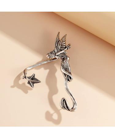 Wiwpar Silver Gothic Retro Demon Angel Fairy Ear Cuff - Halloween & Cosplay Jewelry for Women - Buy Online on GoSupps.com