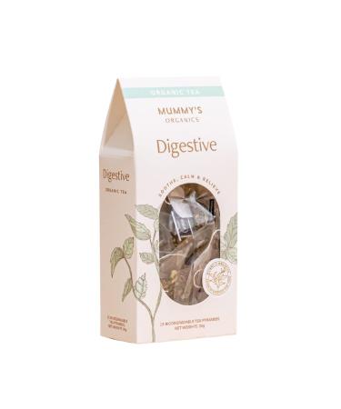 Digestive Tea - Organic | Relieves Early Pregnancy Nausea Indigestion & Heartburn | 15 Biodegradable Tea Pyramids
