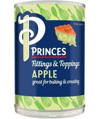 Princes Fruit Fillings and Topping Bundle - Black Cherry Red Cherry Summer Fruits and Apple (8 x 395g) - Buy Online on GoSupps.com