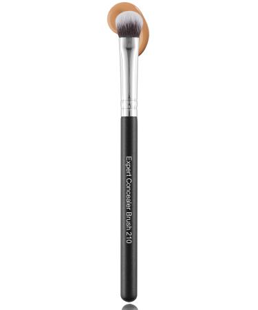 Eyeshadow Brush Dense Concealer Brush Premium Soft Synthetic Bristles All Over Short Flat Shader Eye Shadow Brush for Lid Under Eyes Liquid Cream Concealer Blending 210 Expert Concealer Brush 210