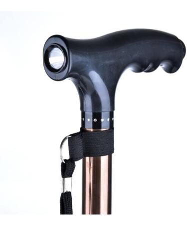 Telescopic Non Slip Crutches Crutches Elderly Crutch Four-legged LED Light Retractable Crutches Anti-slip Outdoors Crutches Stable Lightweight Mountaineering Sticks(Color:BLACK) for Arthritis Elderly Brown - Buy Online on GoSupps.com