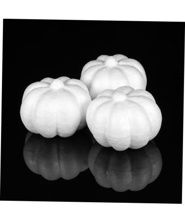 Alipis 30 Pcs White Foam Pumpkins for Crafts Fall Decorations for Home Pumpkin Centerpiece Homemade Ornaments Halloween Jack o Pumpkin White Decor Blue Home Decor Vegetable Fake Pumpkin - Buy Online on GoSupps.com