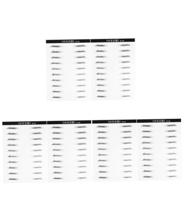 FOMIYES 6 Sheets Pairs Stick on Brows Eyebrows Skz Stickers Simulation Eyebrow Makeup Tools 3 Proof 1 count (Pack of 1) As Shownx3pcs