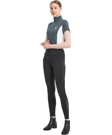 HR Farm Women's Quick Dry Short Sleeve Rider Sport Sun Shirt - Gray/White - Size Large - Buy Online on GoSupps.com