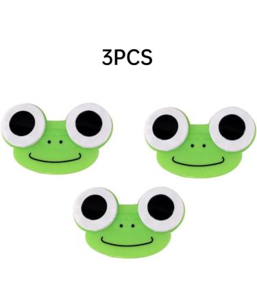 3PCS Cartoon Frog Shape Contact Lens Case | Cute Animal Lens Holder for Travel & Storage - Buy Online on GoSupps.com