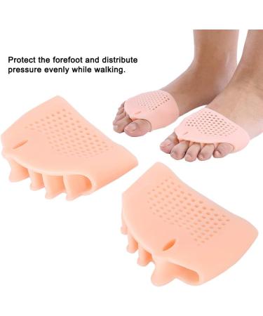 Bunion Corrector Toe Separators - Silicone Hallux Valgus Straightener & Pain Relief - Skin Color (1 Pair) - Buy Online on GoSupps.com