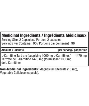Pro Line L-Carnitine Capsules | Dual Carnitine Matrix with L-Carnitine Tartrate | Stimulant Free Metabolism Support Endurance Recovery | 1470mg Total Carnitine (180 Capsules) - Buy Online on GoSupps.com