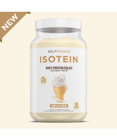 Buy Isotein Isolate Protein Powder - 25g Whey Isolate 0g Sugar Post Workout Recovery - Vanilla Ice Cream (2lbs) - International Shipping Available - Buy Online on GoSupps.com