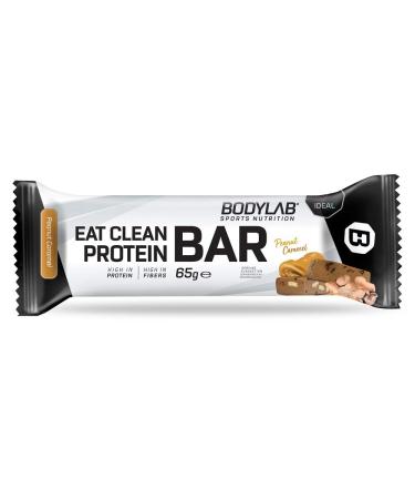 BODYLAB24 EAT Clean Protein Bar - 12 x 65g | 20g Protein High Fiber Delicious Peanut Caramel Snack for Fitness & Sports - Buy Online on GoSupps.com