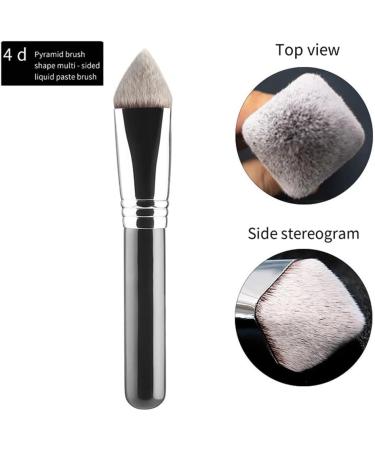 Dewedrt 4-Pack for Full Face Multifunctional Foundation Brush 3D 4D Multi-Faceted Makeup Brush Powder Liquid Concealer Brush - Buy Online on GoSupps.com