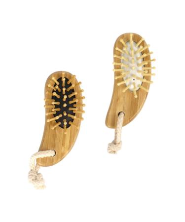 Combine 2 pieces of beech comb women combat scalp massage devices haircomb hair massage bums wood degradation struggles haircuts hairdryer combats antistatic hair brush