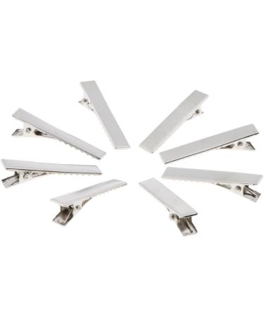 Pack of 100 Single Prong Alligator Clips Bows Metal Clips - Buy Online on GoSupps.com