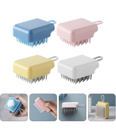 Frcolor 4-Piece Silicone Shampoo Brush Set | Gentle Scalp Massager & Hair Washer | No Hair Damage | Ideal for Bathing & Eyelash Care - Buy Online on GoSupps.com