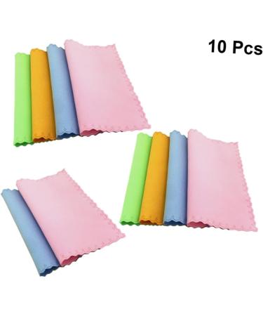 20 Pcs Microfiber Cleaning Cloth for Eyeglasses & Cameras - Portable Customized Durable Dust Cloth for Lens & Screen Cleaning - Buy Online on GoSupps.com