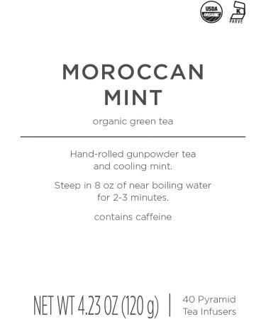 Tea Forte Moroccan Mint | Pack de 40 pyramides d'infusion | Th vert bio - Buy Online on GoSupps.com