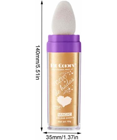 Body Shimmer Highlighter Makeup - Eye Shadow Stick Makeup Highlighter Type Body Shimmer Highlighter Portable Loose Powder Makeup for Hair Face Body 04# - Buy Online on GoSupps.com