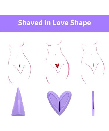 Bikini Razor Template  Pubic Hair Razor Template  Pubic Hair Razor  Privates Razor Tool Heart Right Triangle  Ladies Bikini Razor  Ladies Privates Razor  Beard Razor (Purple) 6 - Buy Online on GoSupps.com