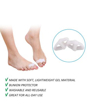 Toe Separator & Bunion Corrector Set - Forefoot Cushions for Hammer Toe - Bunion Pads for Men & Women (5 Pair) - Buy Online on GoSupps.com