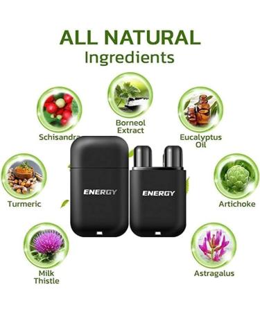 UKFCXQT 5 PCS Vegan Liver Cleaning Nasal Herbal Box - 5 Flavors, Detox & Repair - Buy Online on GoSupps.com