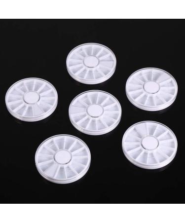 Ctaer Nail Wheel 6 6 5 Set of 6 Pieces 12 Compartments Rhinestone Nail Art Decor Empty Wheel Box Storage Container - Buy Online on GoSupps.com