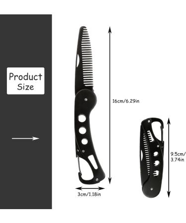 Rumyve Stainless Steel Mustache Comb - Portable Anti-static Grooming Tool - Buy Online on GoSupps.com