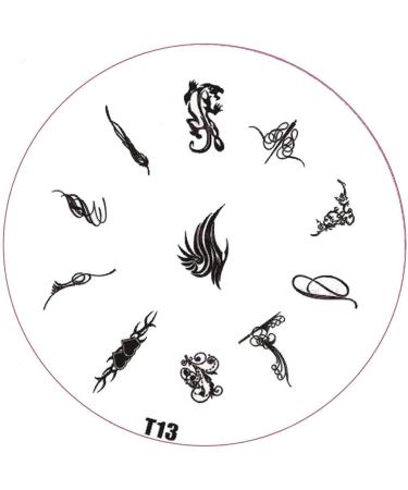 ++SPECIAL ITEM++ Stamping stencil T-series: T13 Panther Ornaments