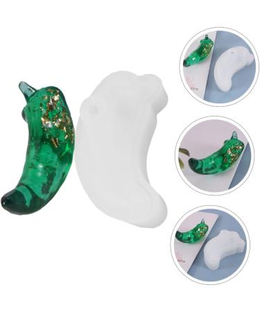 STOBOK 2 Pcs Green Pepper Mold Toilet Diy Resin Casting Chili 3d Crystal Tray White Whitex2pcs 8.5X3.8X1.7CMx2pcs - Buy Online on GoSupps.com