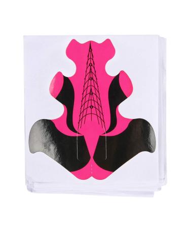 Acrylic nail shapes 100 pieces nail extension forms for acrylic nails Form sticker nail extension uv builder paper subject nail art accessories for nail studio and household
