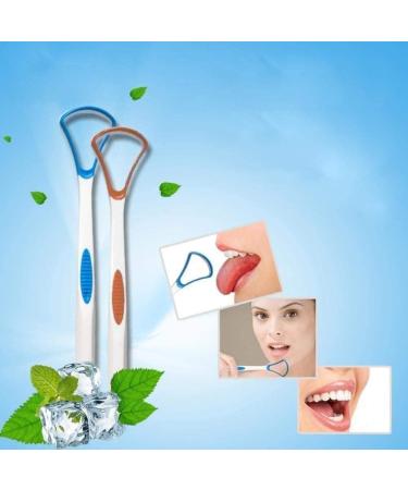 Silicone Tongue Scraper & Brush - Food Grade Effective Bad Breath Care | R9j0 - Buy Online on GoSupps.com